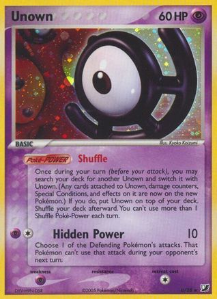 Unown (U) (U)/115 Holo Rare Holofoil