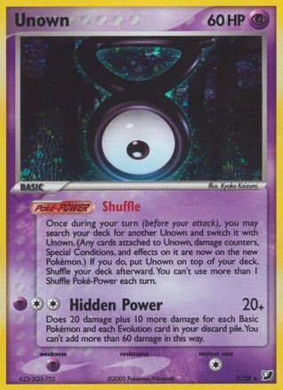 Unown (V) (V)/115 Holo Rare Holofoil