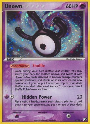 Unown (W) (W)/115 Holo Rare Holofoil