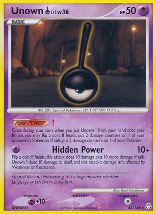 Unown (!) (42)/146 Rare Reverse Holofoil