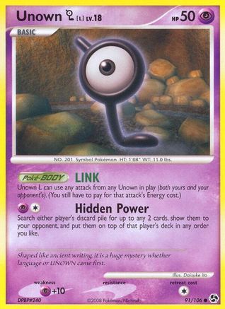 Unown [L] (91)/106 Common
