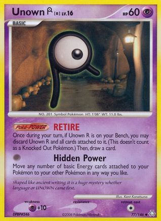 Unown (R) (77)/146 Uncommon Reverse Holofoil