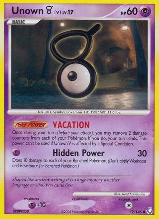 Unown (V) (79)/146 Uncommon Reverse Holofoil
