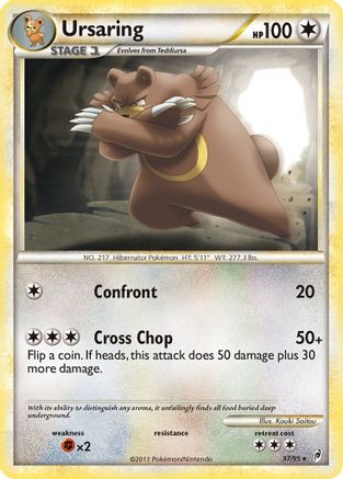 Ursaring (37)/95 Rare Reverse Holofoil