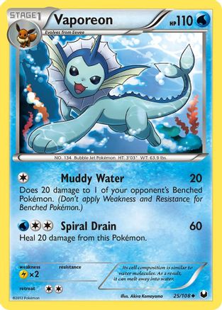 Vaporeon (25)/108 Uncommon