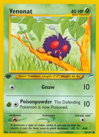 Venonat (90)/105 Common 1st Edition