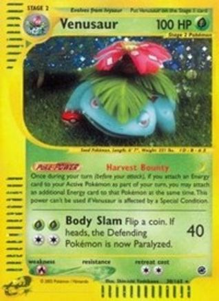 Venusaur (30) (30)/165 Holo Rare Reverse Holofoil