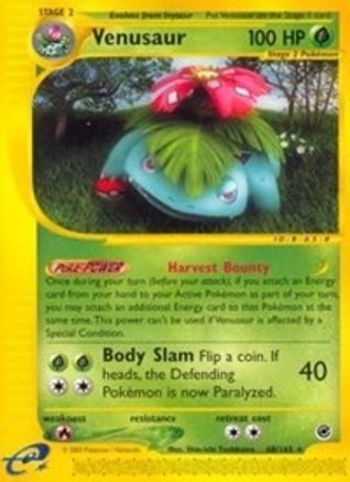 Venusaur (68) (68)/165 Rare Reverse Holofoil