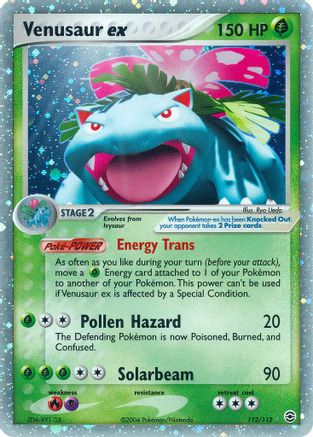 Venusaur ex (112)/112 Ultra Rare Holofoil