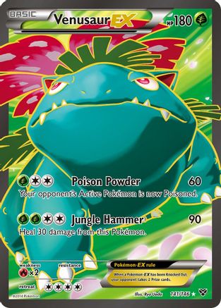 Venusaur EX (141 Full Art) (141)/146 Ultra Rare Holofoil