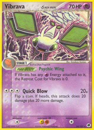 Vibrava - 024/101 (Delta Species) (24)/101 Rare Reverse Holofoil