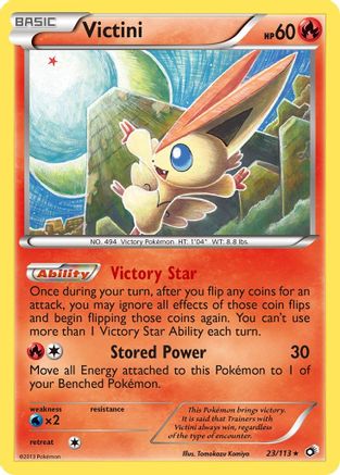 Victini/113 Holo Rare Reverse Holofoil
