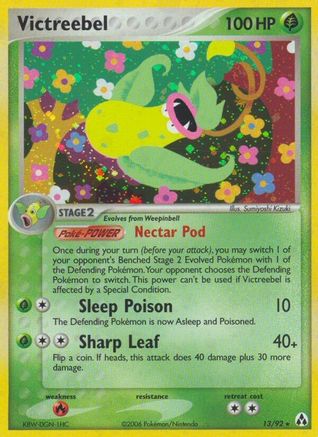 Victreebel (13)/92 Holo Rare Reverse Holofoil