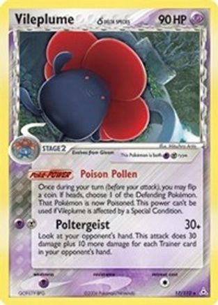 Vileplume (Delta Species) (17)/110 Holo Rare Reverse Holofoil