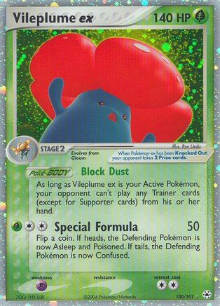 Vileplume ex (100)/101 Ultra Rare Holofoil