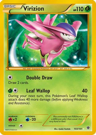 Virizion (Secret) (103)/101 Secret Rare Holofoil