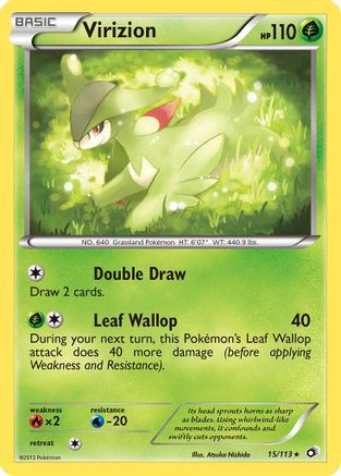 Virizion (15)/113 Holo Rare Holofoil