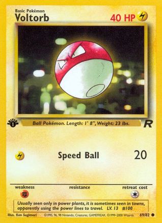 Voltorb (69)/82 Common 1st Edition