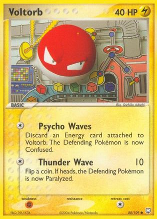 Voltorb (80)/109 Common Reverse Holofoil