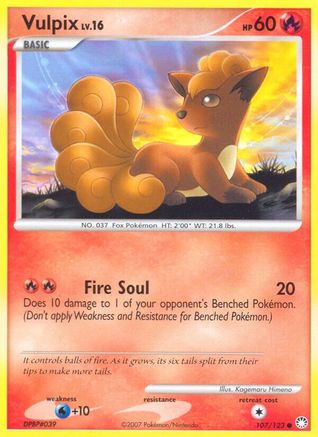 Vulpix (107)/123 Common Reverse Holofoil