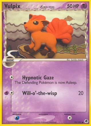 Vulpix (Delta Species) (70)/101 Common Reverse Holofoil