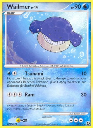 Wailmer (58)/106 Uncommon Reverse Holofoil