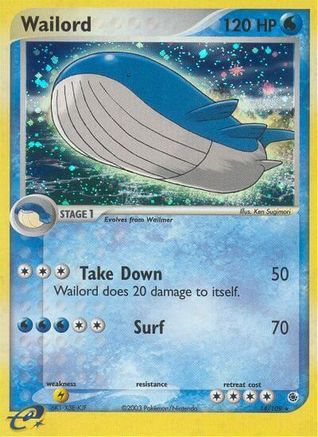 Wailord (14)/109 Holo Rare Reverse Holofoil