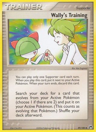 Wally's Training (89)/100 Uncommon Reverse Holofoil