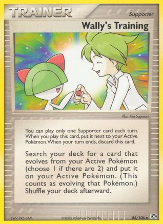 Wally's Training (85)/106 Uncommon Reverse Holofoil