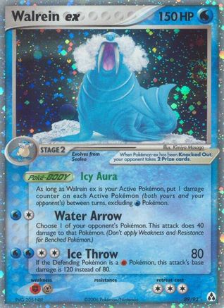 Walrein ex (89)/92 Ultra Rare Holofoil