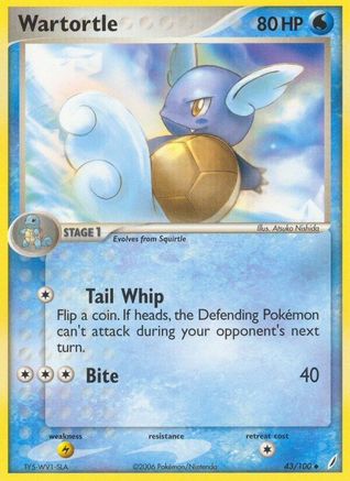Wartortle - 043/100 (43)/100 Uncommon Reverse Holofoil