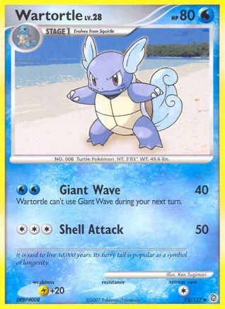 Wartortle (75)/132 Uncommon Reverse Holofoil