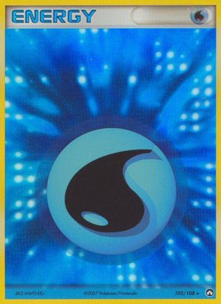Water Energy (105)/108 Rare Holofoil