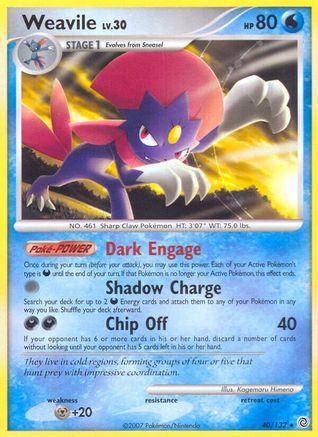 Weavile (40)/132 Rare