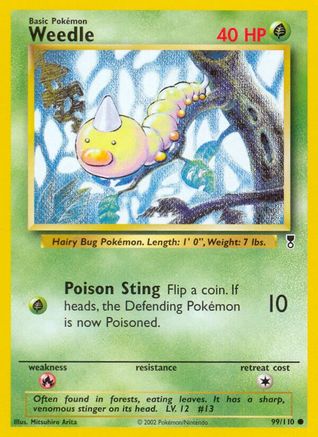 Weedle (99)/110 Common Reverse Holofoil