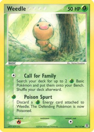 Weedle (86)/112 Common