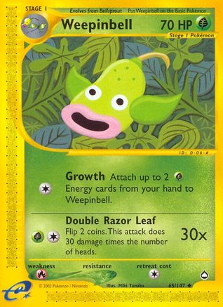 Weepinbell (65)/147 Uncommon Reverse Holofoil