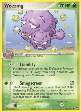 Weezing (51)/107 Uncommon Reverse Holofoil
