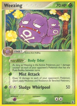 Weezing (33)/113 Rare Reverse Holofoil