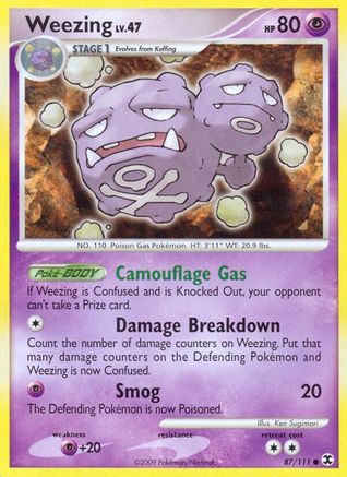 Weezing (87)/111 Common Reverse Holofoil