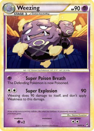 Weezing (38)/95 Rare