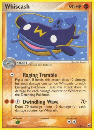 Whiscash (28)/107 Rare Reverse Holofoil
