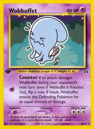 Wobbuffet (35) (35)/75 Rare 1st Edition