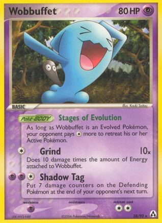 Wobbuffet (28)/92 Rare Reverse Holofoil