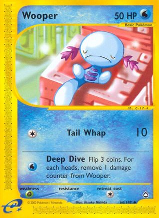 Wooper (66) (66)/147 Uncommon Reverse Holofoil