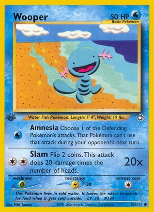 Wooper (82)/111 Common 1st Edition