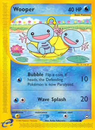 Wooper (117) (117)/147 Common Reverse Holofoil