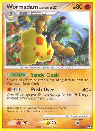 Wormadam Sandy Cloak (10)/17 Uncommon