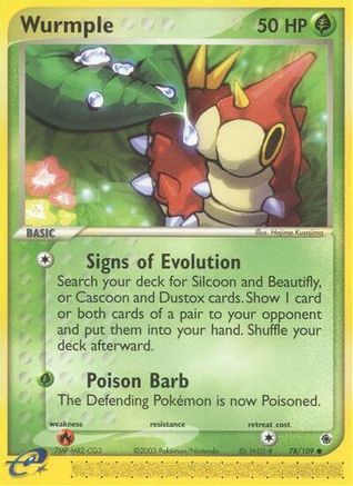 Wurmple (78)/109 Common Reverse Holofoil