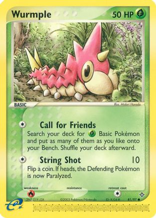Wurmple (81)/97 Common Reverse Holofoil